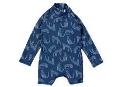 Soft Gallery swimsuit/jumpsuit Fitz Majolica blue UV